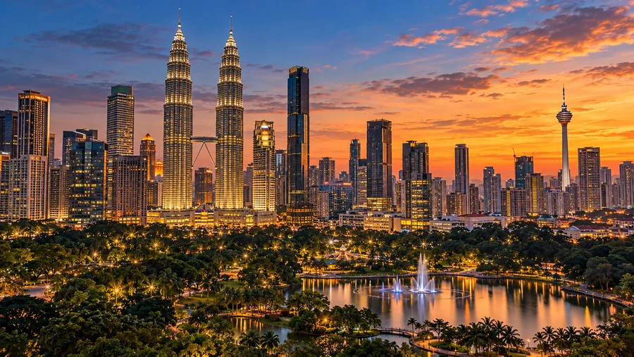 Ilustrasi panorama bandar Kuala Lumpur